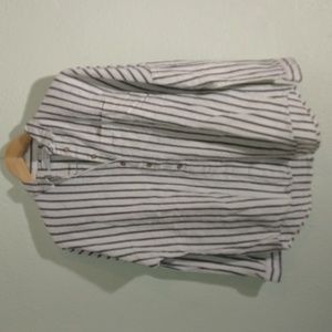 Urban Outfitters Striped Button Down Shirt Small Oversized Top
